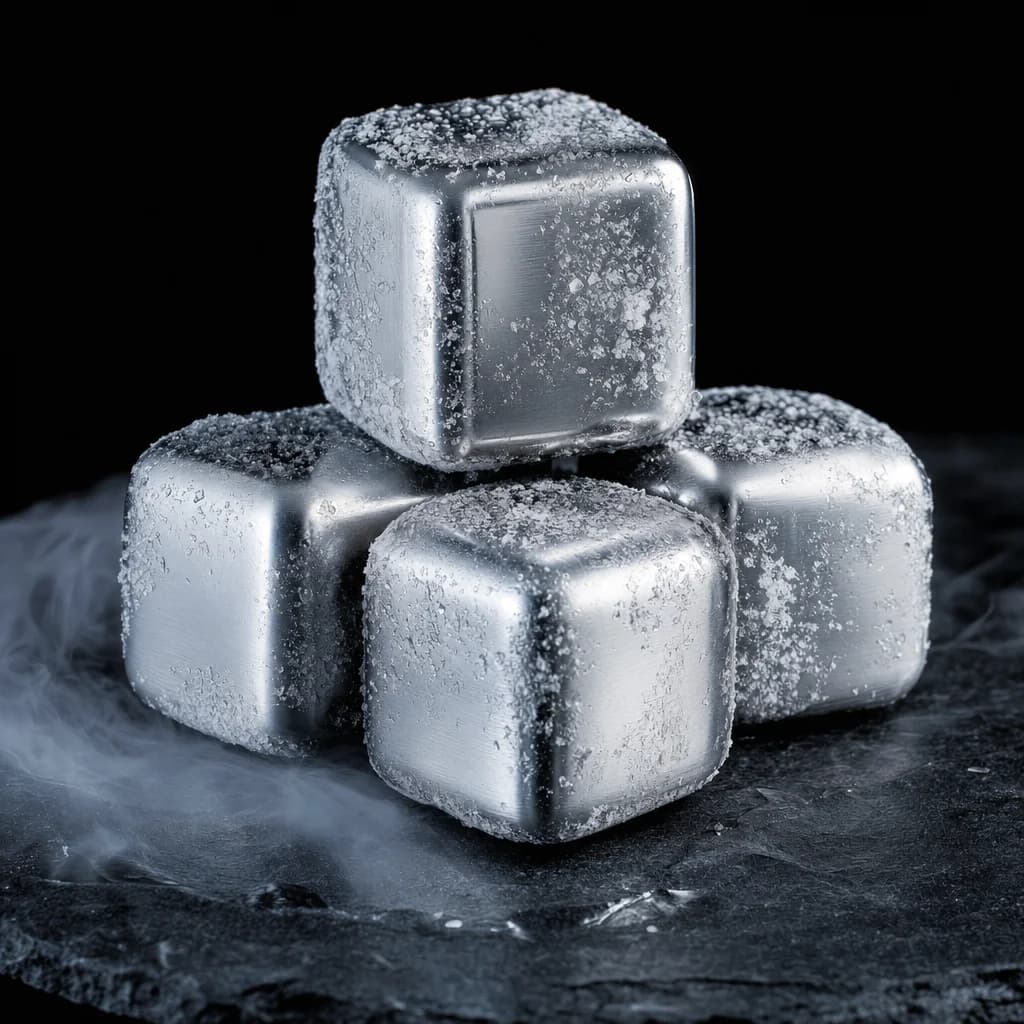 Metallic Ice Cubes — Silver — view 2