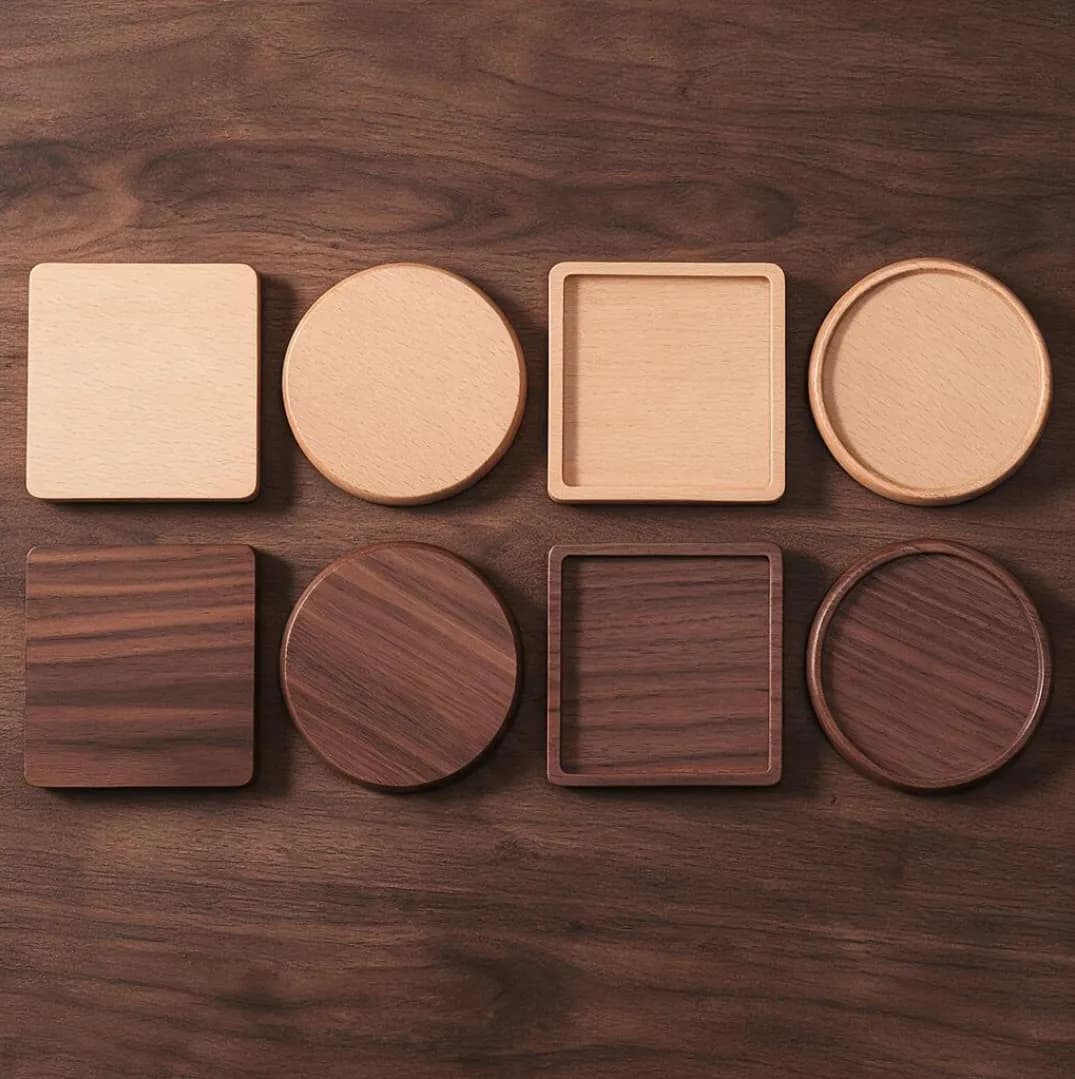 Coasters — Wood — view 3