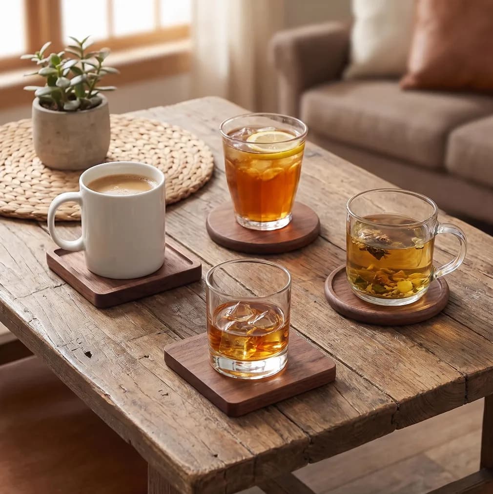 Coasters — Wood