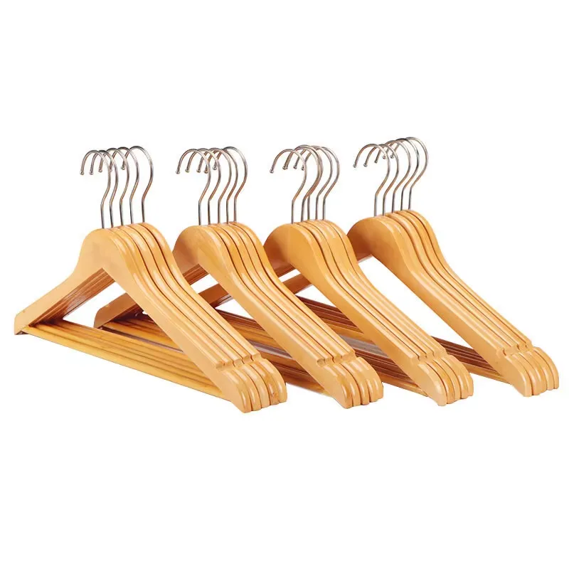 Clothing Hangers — Wooden Plain Wood