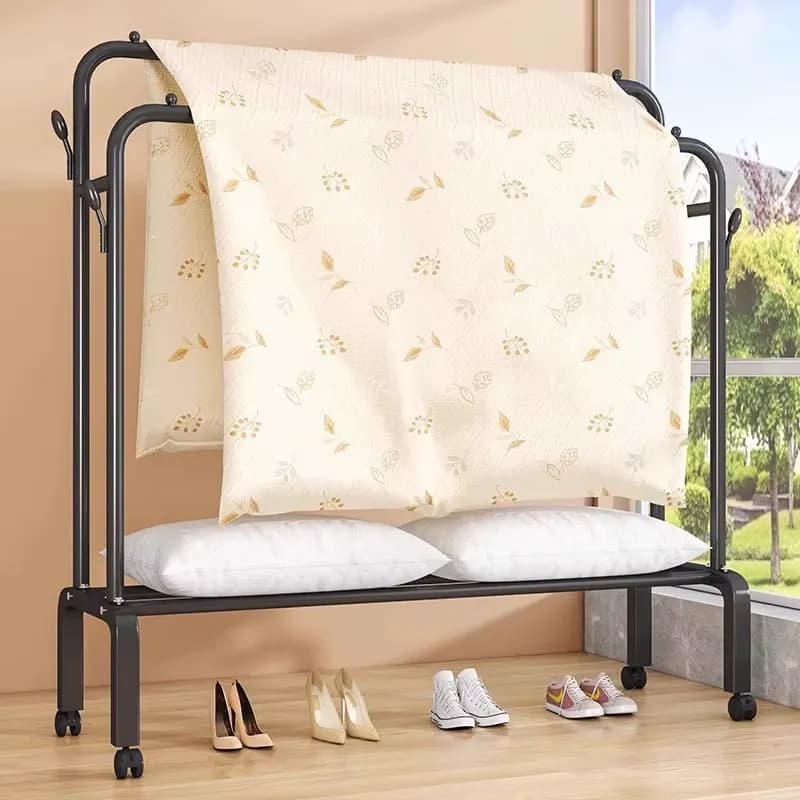 Clothing Rack — Rolling Rail — view 3